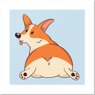 Cute Corgi Dog Posters and Art